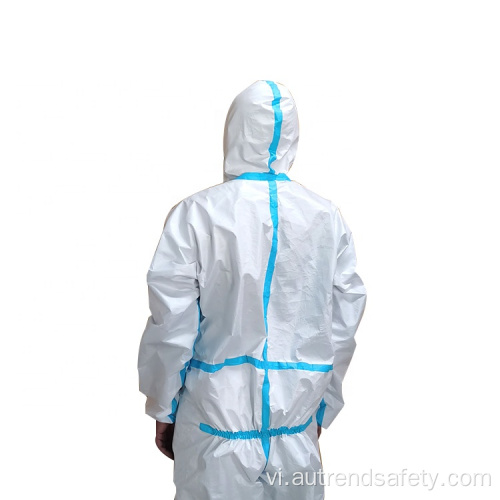 Bảo vệ cơ thể Hóa chất dùng một lần Coverall Bảo vệ phù hợp